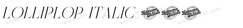 Lolliplop Italic字体转换